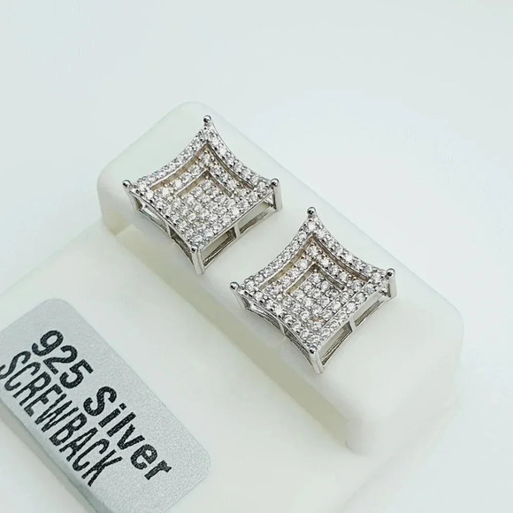 "925 Sterling Silver Cubic Zirconia Earrings, UU1P6A6102 - Picture 7 of 9